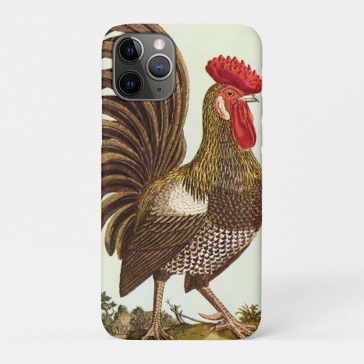 ヴィンテージ飼育動物ニワトリ誇りを持ったコ Case-Mate iPhoneケース (裏)