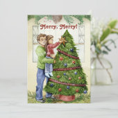 ヴィンテージ飾のクリスマスツリーとパパ (スタンド正面)