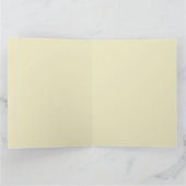 ヴィンテージ飾のクリスマスツリーとパパ カード (内部)