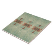 ヴィンテージ飾りタイルDuo：緑と赤みがかった眉 タイル (側面)