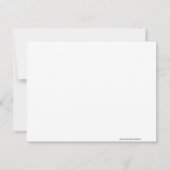 ヴィンテージ飾りメリークリスマスカラーMeスクリプト ノートカード (裏面)