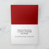 ヴィンテージ飾カーカーホリデークリスマス シーズンカード (内部)