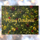 ヴィンテージ飾クリスマスツリーのオプション文字 ジグソーパズル