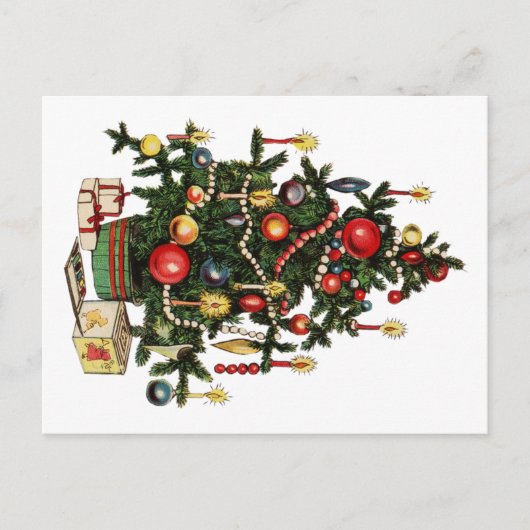 ヴィンテージ飾クリスマスツリー 案内ポストカード (正面)