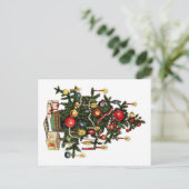 ヴィンテージ飾クリスマスツリー 案内ポストカード (スタンド正面)