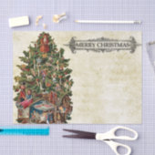 ヴィンテージ飾完全クリスマスツリー 薄葉紙 (クラフト)