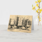 ヴィンテージ養蜂ビーハイブビーハイブ カード (黄色い花)