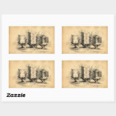 ヴィンテージ養蜂ビーハイブビーハイブ 長方形シール (シート)