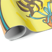 ヴィンテージ養蜂家のはちみつ瓶の絵 ラッピングペーパー (ロールコーナー)