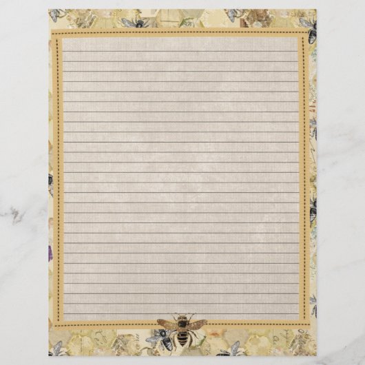 ヴィンテージ養蜂家のレシピ挿入 (裏面)