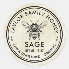 ヴィンテージ養蜂蜜ラベル ラウンドシール