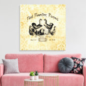 ヴィンテージ養鶏場の広告 キャンバスプリント (インサイチュ (リビング))