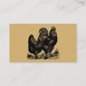 ヴィンテージ養鶏場テンプレート 名刺 (裏面)