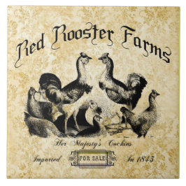 ヴィンテージ養鶏場広告 タイル