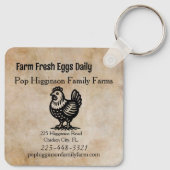 ヴィンテージ養鶏場 キーホルダー (裏面)