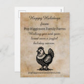 ヴィンテージ養鶏場 シーズンポストカード (正面/裏面)