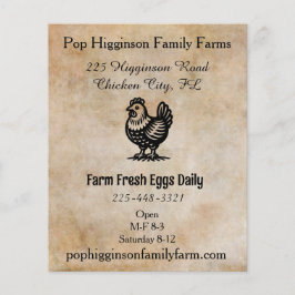 ヴィンテージ養鶏場 チラシ