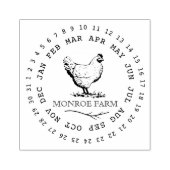 ヴィンテージ養鶏場 ⎢卵のカートン用スタンプ ラバースタンプ (インプリント)