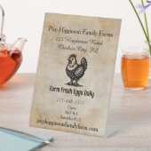 ヴィンテージ養鶏場 台座サイン (インサイチュ)