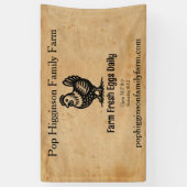 ヴィンテージ養鶏場 横断幕 (縦)