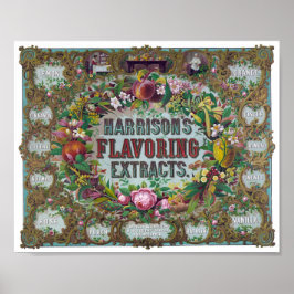 ヴィンテージ香料エキスAd ポスター