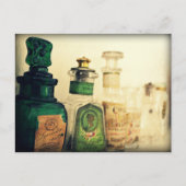 ヴィンテージ香水ボトルスチルライフ ポストカード (正面)