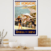 ヴィンテージ香港オリエントのリビエラを参照 ポスター (キッチン)