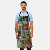 ヴィンテージ香港広告壁。 エプロン (着用した状態)