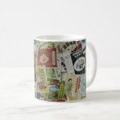 ヴィンテージ香港広告壁。 コーヒーマグカップ (正面右)