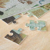 ヴィンテージ香港広告壁。 ジグソーパズル (側面)