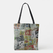 ヴィンテージ香港広告壁。 トートバッグ (裏面)