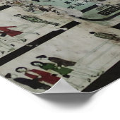 ヴィンテージ香港広告壁。 ポスター (角)