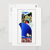 ヴィンテージ香港旅行ポスター ポストカード (正面/裏面)