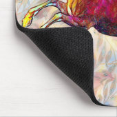 ヴィンテージ馬とパターンアートマウスパッド マウスパッド (コーナー)