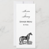 ヴィンテージ馬のスタンディング 招待状 (正面)