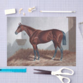 ヴィンテージ馬の安定したデコペ 薄葉紙 (クラフト)