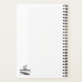 ヴィンテージ馬の彫刻アニコフ橋 プランナー手帳 (裏面)