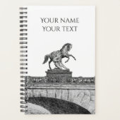 ヴィンテージ馬の彫刻アニコフ橋 プランナー手帳 (正面)