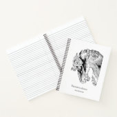 ヴィンテージ馬の馬術の成パーソナライズされた功 ノートブック (内部)