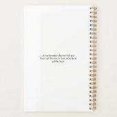 ヴィンテージ馬の馬術の成功 プランナー手帳 (裏面)