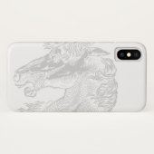ヴィンテージ馬イラストレーションエレガント馬 Case-Mate iPhoneケース (裏面(横))