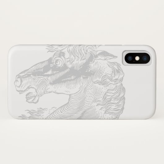 ヴィンテージ馬イラストレーションエレガント馬 Case-Mate iPhoneケース (裏面(横))