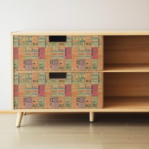 ヴィンテージ馬チケットデコページまたはコラージュ紙 ラッピングペーパー