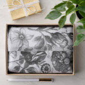 ヴィンテージ馬フローラ組織またはデカップペーパー 薄葉紙 (ギフト)