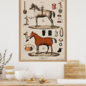 ヴィンテージ馬乗りタックジョッキー ポスター (キッチン)