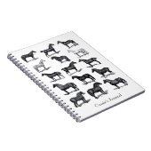 ヴィンテージ馬乗パーソナライズされたり ノートブック (右側)