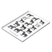 ヴィンテージ馬乗パーソナライズされたり ノートブック (左側)