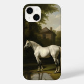 ヴィンテージ馬術白絵画馬 Case-Mate iPhoneケース (裏面)