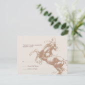ヴィンテージ馬術結婚式招待状 招待状 (スタンド正面)