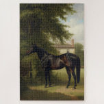 ヴィンテージ馬術黒狩猟馬絵画の ジグソーパズル<br><div class="desc">ヴィンテージ馬術黒狩猟馬絵画のジグソーパズル</div>